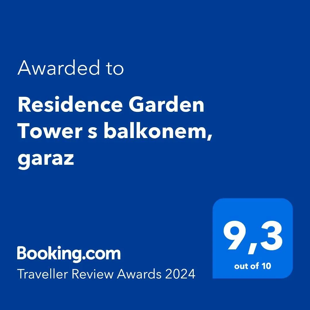 Residence Garden Tower s balkonem, garaz Prag